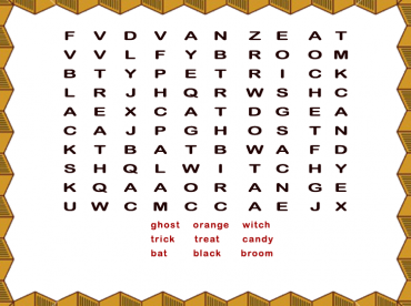Printable Halloween Word Search